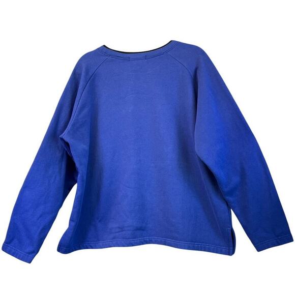 KarenScott Womens XL BlueEmbroidery Snowmans JingleBellsChristmasParty Sweater - Picture 2 of 9